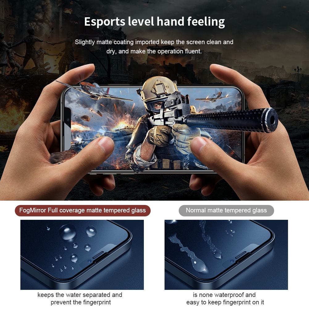 Tempered Glass Apple iPhone 13 Pro Nillkin FogMirror Matte Full