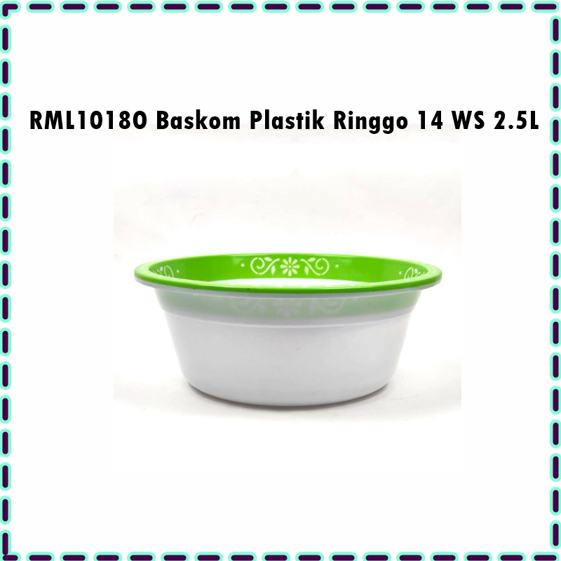 RML1018O Baskom Plastik Ringgo 14 WS 28cm 2.5L