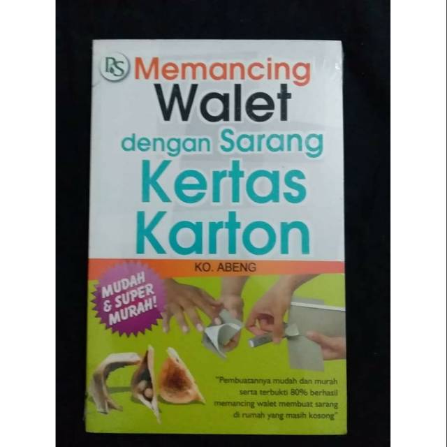 

buku memancing walet dari kertas karbon