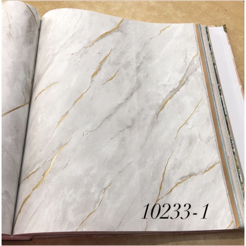 Wallpaper Dinding Motif Marmer Granit 3D Square