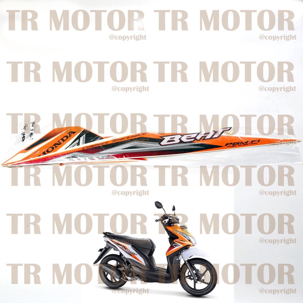 Stiker Motor Beat Fi 2013 Sticker Striping Full Body Motor