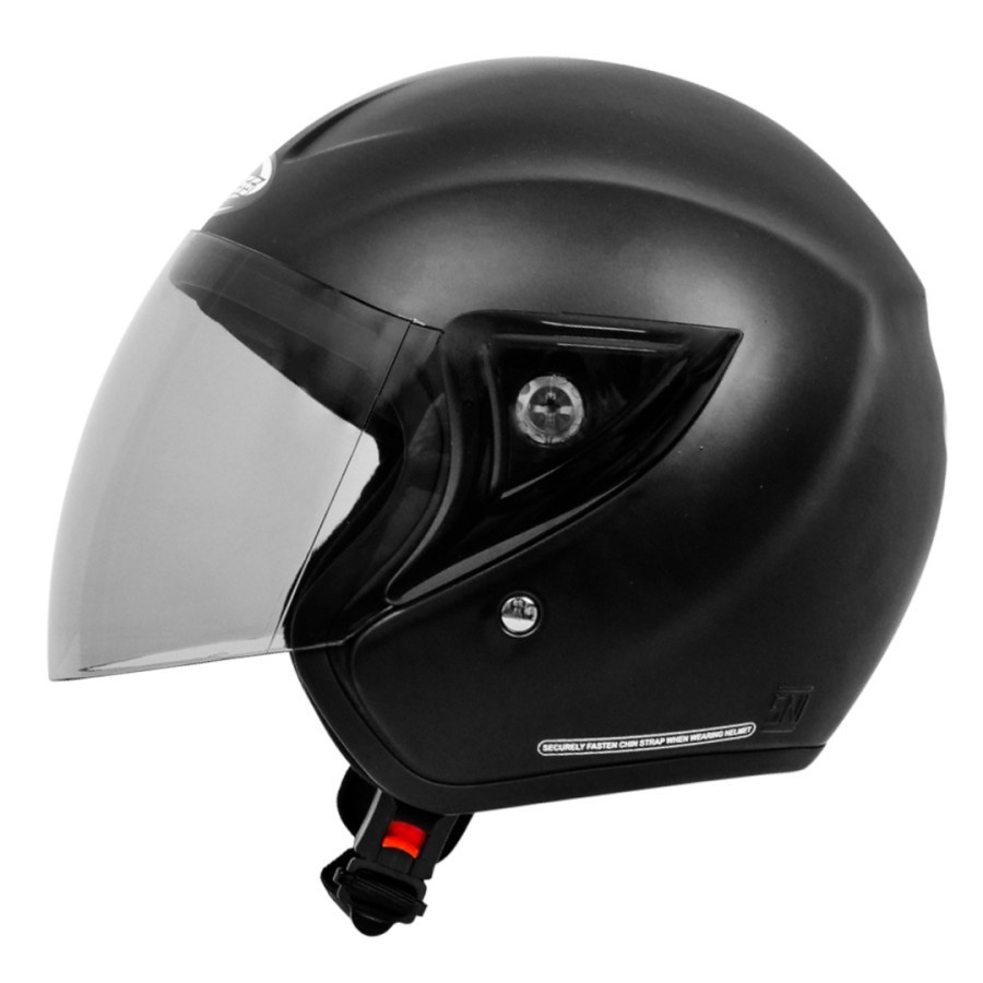 Cargloss CM Cargloss Helm Half Face - BLACK DOFF (ALL SIZE)