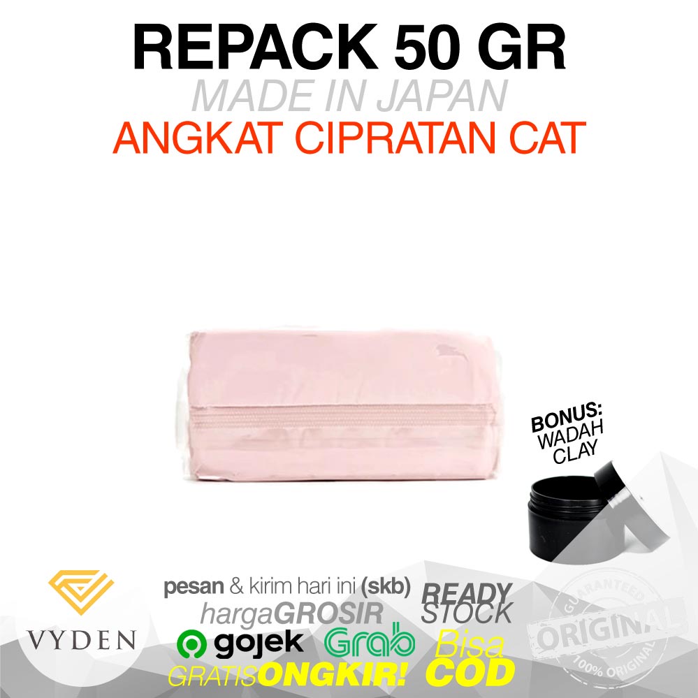 VYDEN YELLOW AGGRESSIVE CLAY BAR 50gr ECER Heavy Duty Hapus Overspray Aspal Cat Kasar MURAH