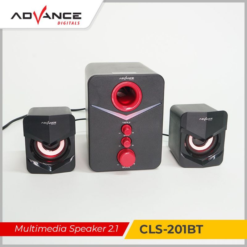 Speaker Advance CLS-201Bt Stereo/Speaker Bluetooth Extra Super Bass/Salon Aktif Multimedia Speaker 2.1 Advance Cls201