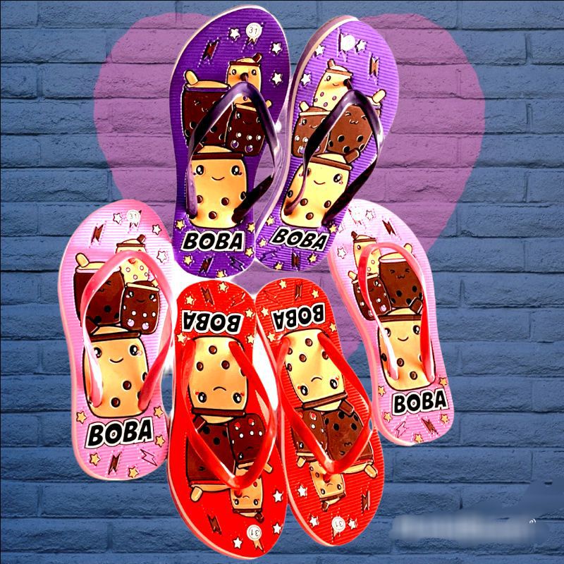 Sandal jepit Anak Perempuan Terbaru Motif BOBA