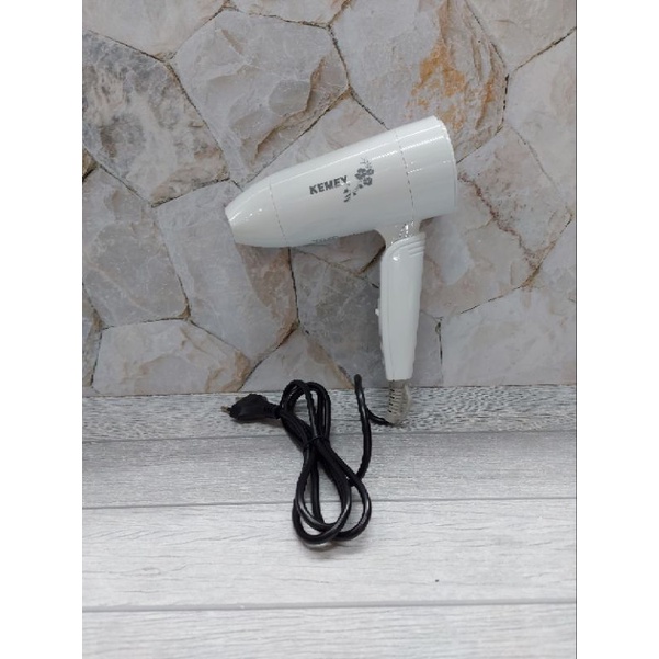 Hairdryer Lipat Travel 1200W Hair Dryer Kemey KM 368 ORIGINAL
