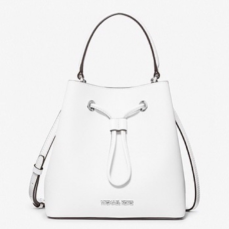 MICHAEL KORS MK Suri Medium Saffiano Leather Crossbody Bag Optic White