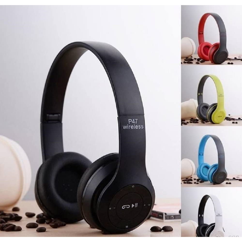 HEADSET HEADPHONE BANDO WIRELESS J77 / P47 BLUETOOTH EXTRA SUPER BASS DJ