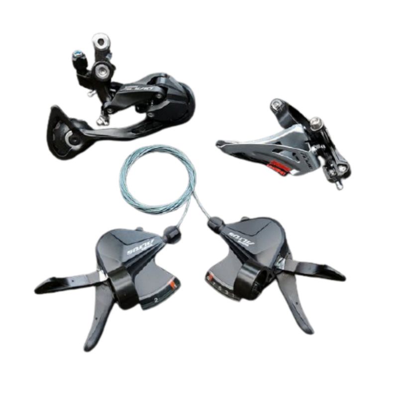 Mini Groupset Shimano Altus Alivio 2 x 9 Speed Shifter RD FD SHIMANO | High Quality