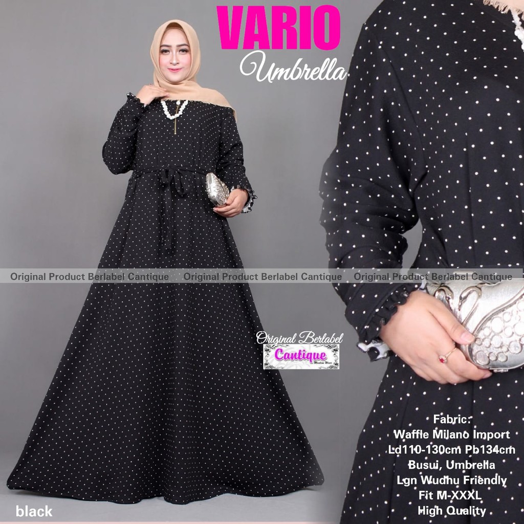 BAJU GAMIS WANITA ARIO UMBRELA DRESS BY CANTIQUE
