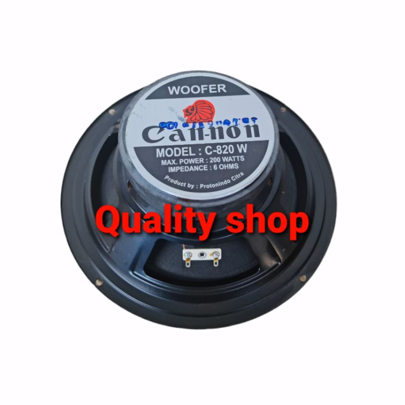 Speaker Woofer Canon 8 Inch 200 watt