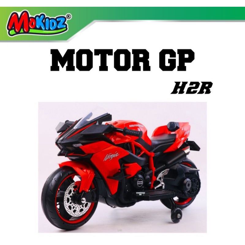 MOTOR AKI MOKIDZ GP H2R BAN EVA AKI 12 VOLT - MAINAN MOTOR AKI ANAK