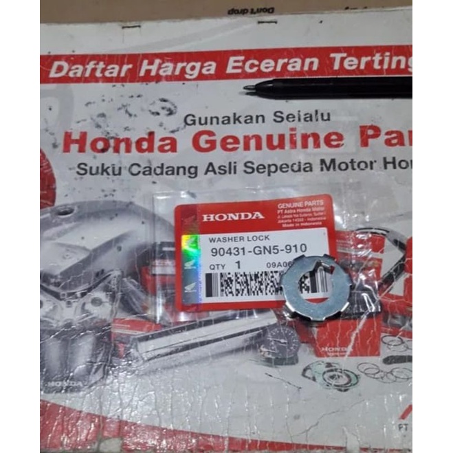 Washer Lock Atau Kleman Mur Kopling Honda Star Prima Grand Supra Legenda Supra Fit Revo 100 Supra Fi