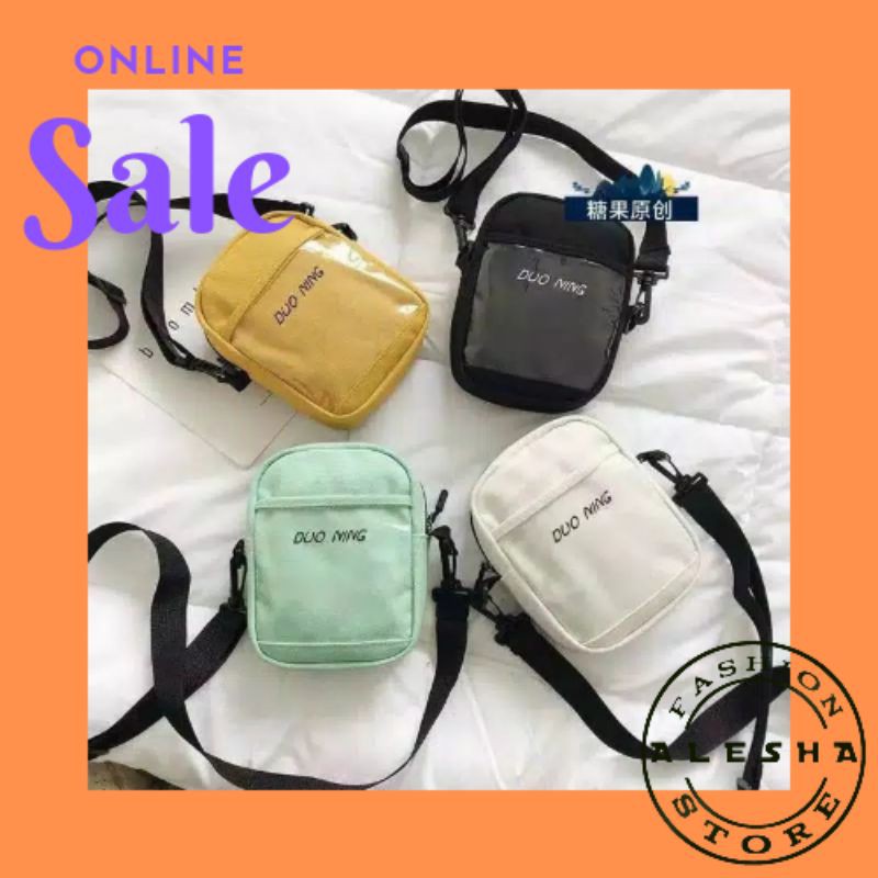 TERBARU.. TAS SLIMING BAG DUO NING TRANSPARAN KECE