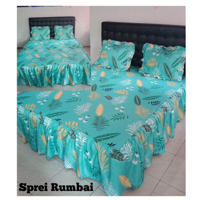 SPREI RUMBAI UKURAN 180x200 TERMURAH KEMASAN TAS