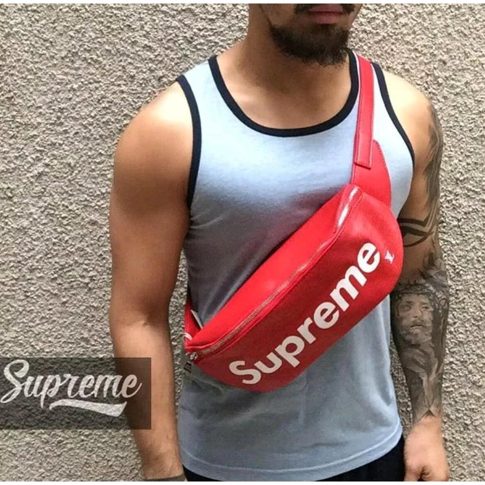 Paling Murah Tas Waistbag Tas Selempang Lv Supreme