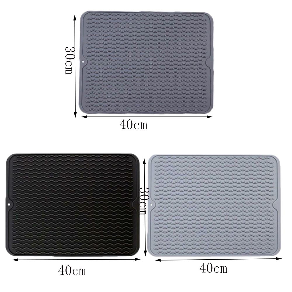 CHOOKYY Silicone Drying Mat Kitchen Wave Draining Pad Tatakan Piring Alas Meja