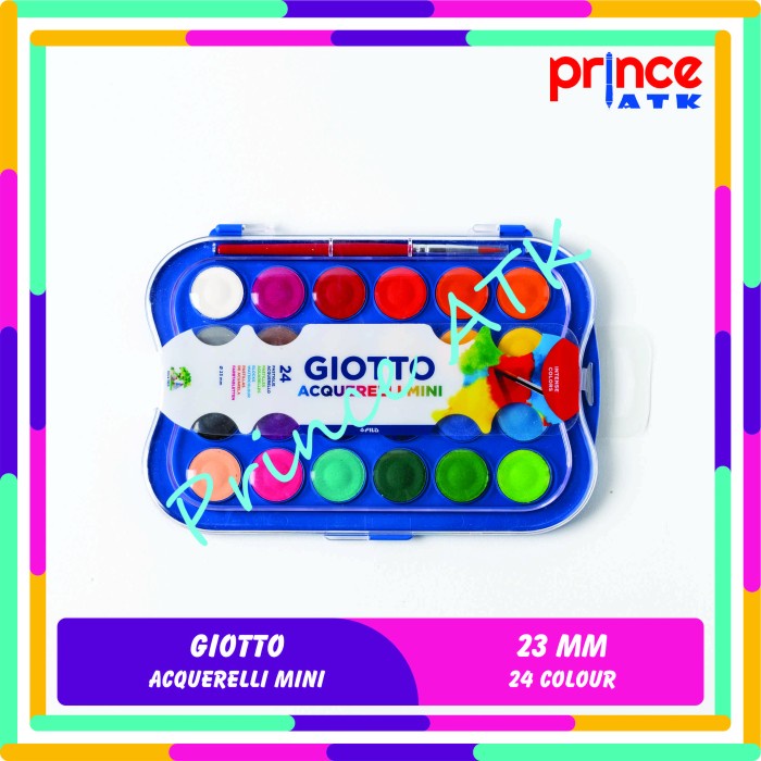 

(DISKON TERMURAH) GIOTTO MINI WATERCOLOUR BLOCKS / CAT AIR GIOTTO MINI 23 MM 24 WARNA