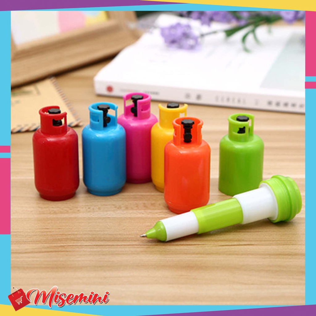 

Pulpen Tabung Gas Lucu Souvenir Gas Cylinder Telescopic Ballpoint Pen 657