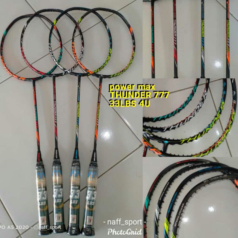 NAFFSPORT RAKET POWER MAX THUNDER 777