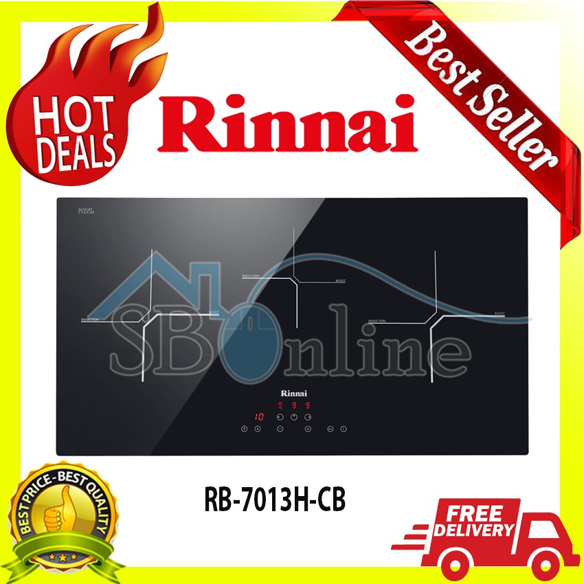 RINNAI Kompor Listrik Induksi 3 Tungku - RB 7013H CB
