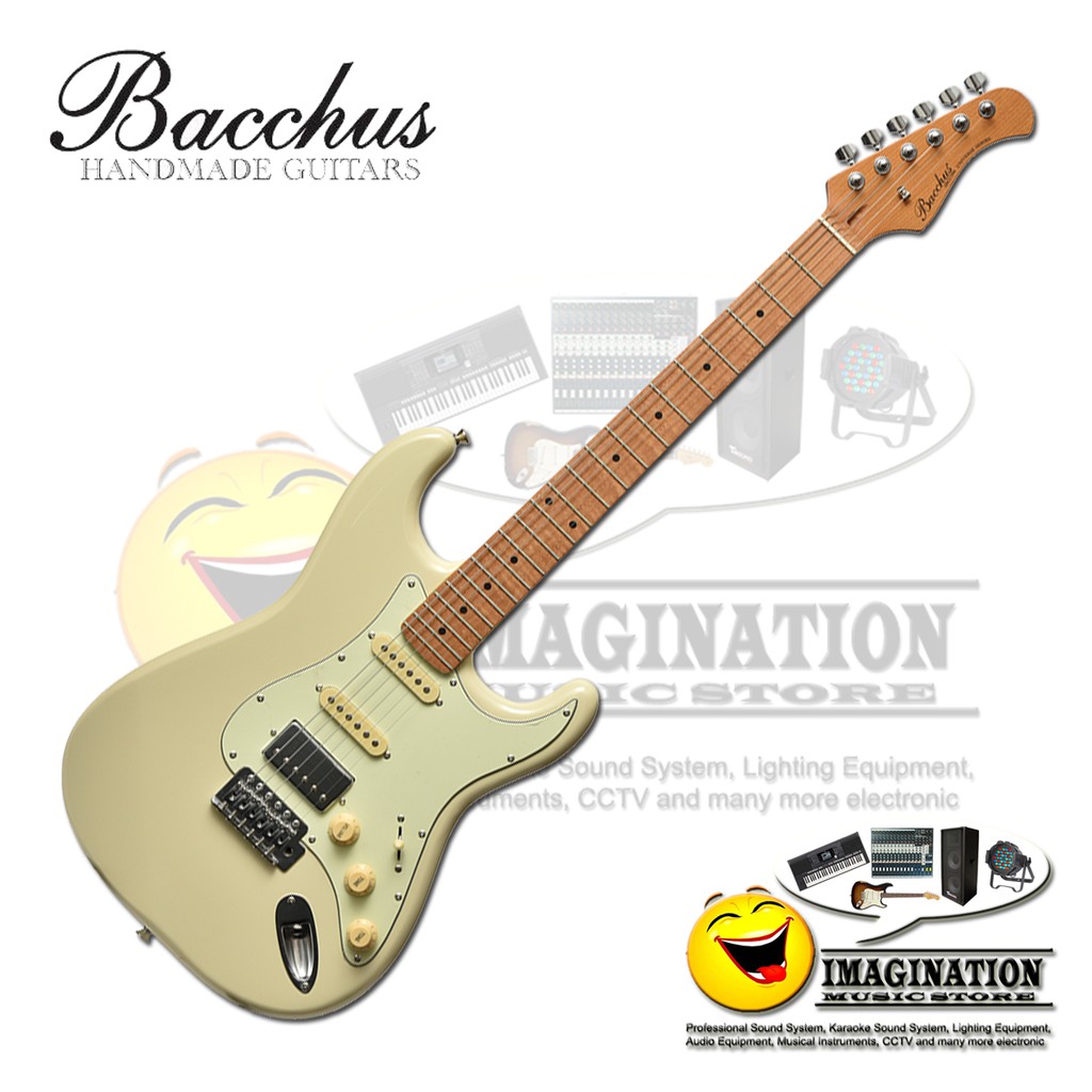 Bacchus BST-2-RSM/M Olympic White Roasted Maple Series Stratocaster Model