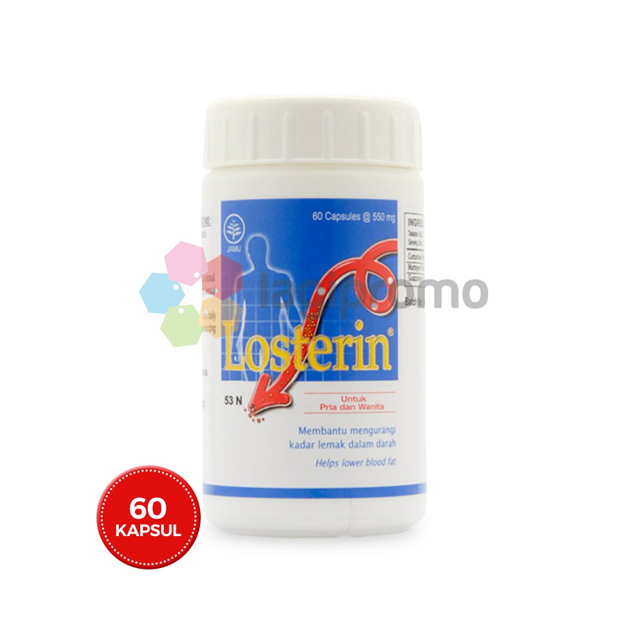 

Borobudur Herbal Losterin 60 Kapsul Obat Kolesterol Antioksidan Alami