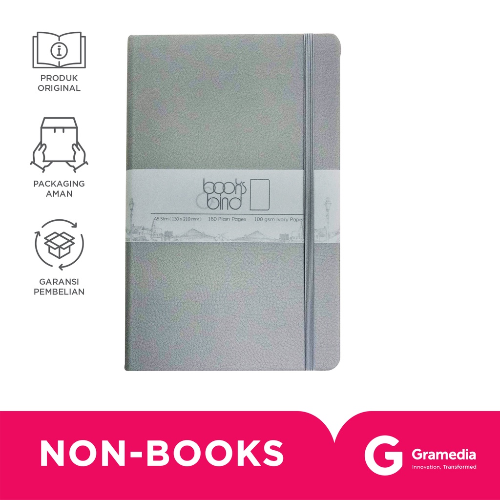 

Books&Bind Nb Simple Hc A5-Slim Softgrey