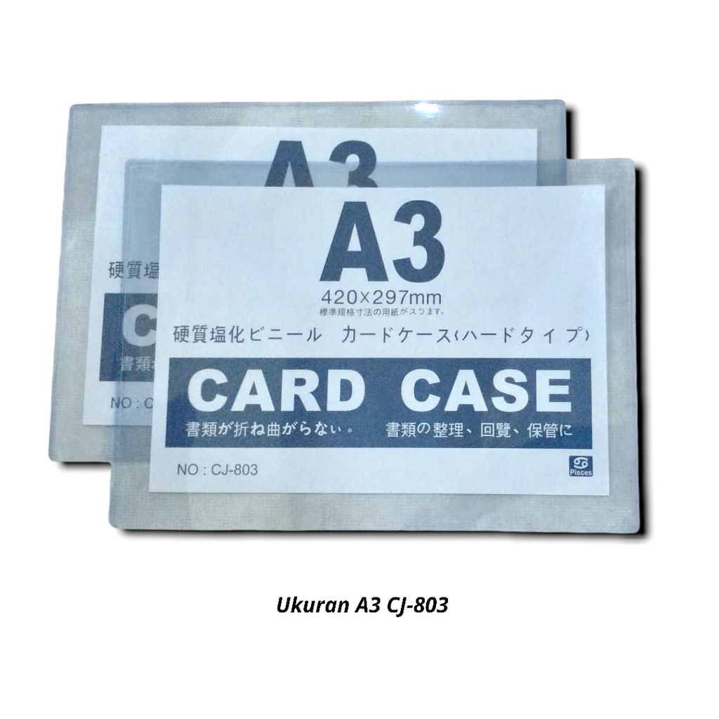 

CARD CASE PLASTIK PENGUMUMAN NAME TAG ID CARD HOLDER A3
