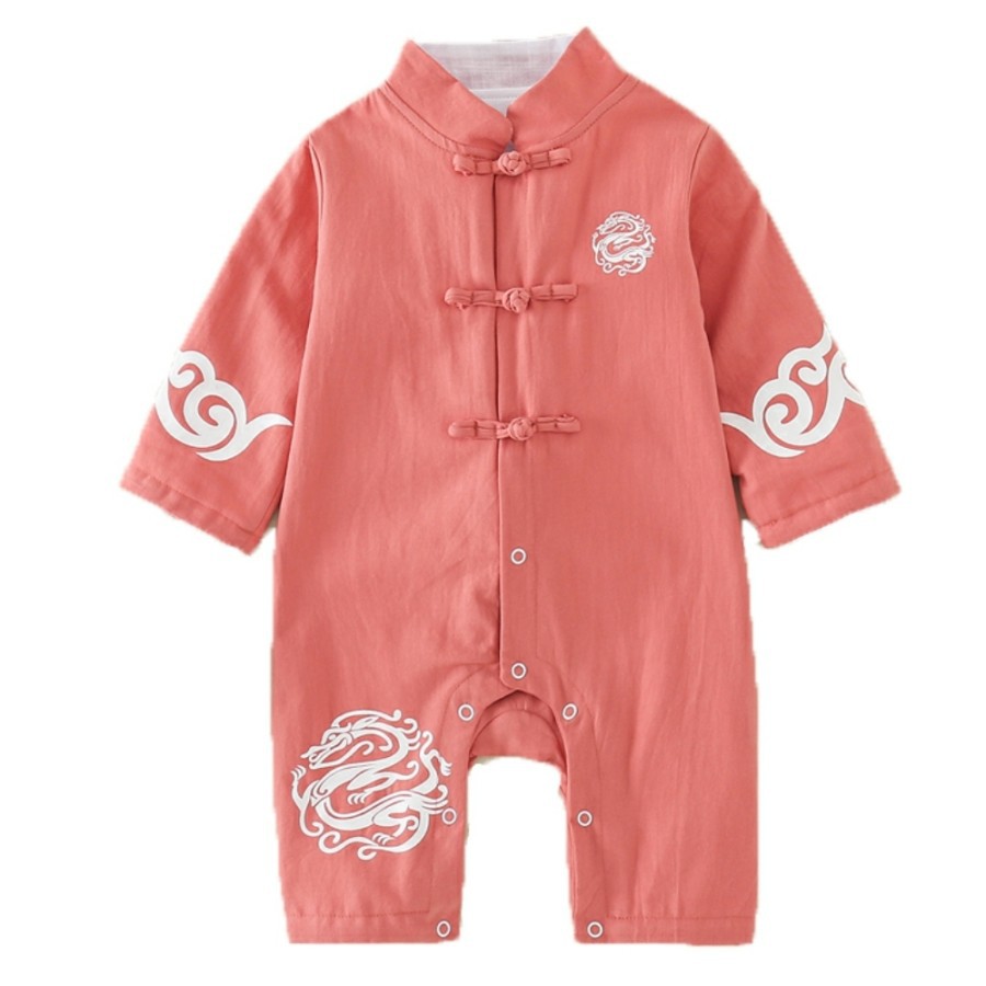 Baby boy cheongsam romper chinese new year baby boy cheongsam jumper