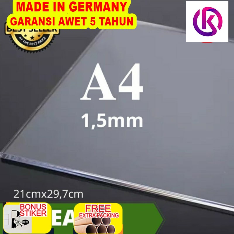 

Murah acrylic lembaran 15mm Bening Ukuran A4