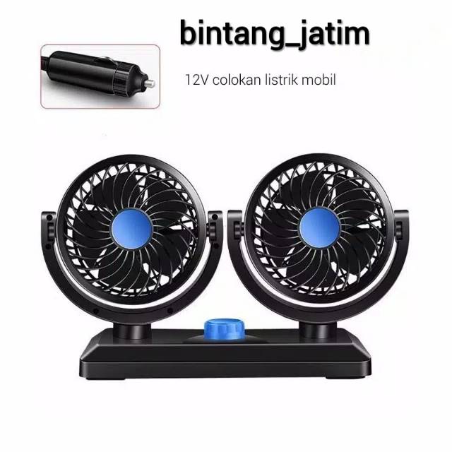 kipas angin mobil 12v / 24V kipas mobil/car cooling double fan