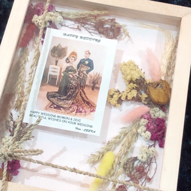 FRAME 3D  20x25cm / Frame Kayu / Frame 3D Kayu/Bingkai Photo/Bingkai Foto/Dried Flower/Hadiah kado