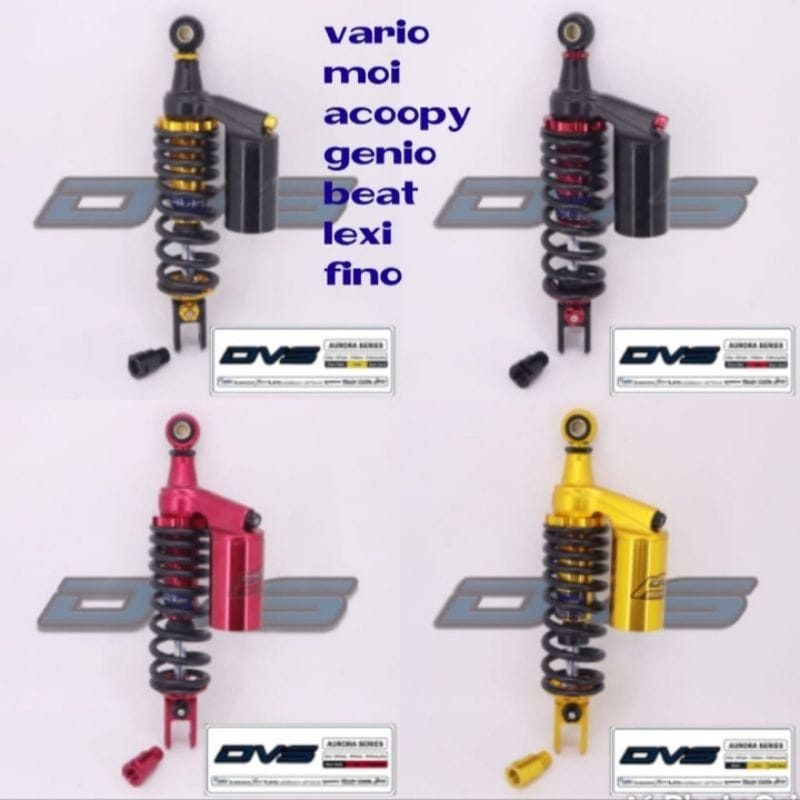 Shock Tabung Shockbreaker Tabung DVS 330mm variasi Universal Vario,Beat,Scoopy,Genio,Spacy,Fino,Lexi,Xeon,Mio,Mio J,Mio Soul,Xride Dll