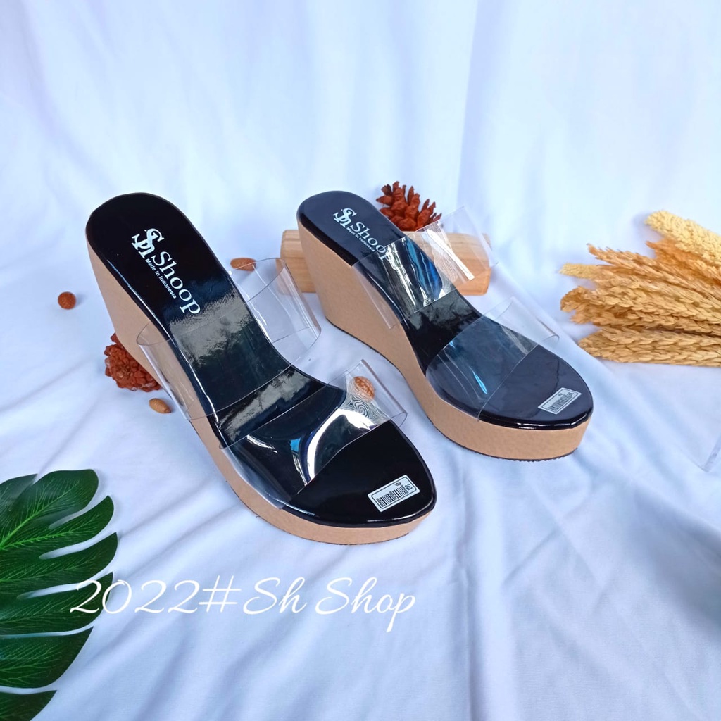 Sandal Wedges Mika Wanita Termurah / Sandal Wedges Wanita Terbaru / Sandal Wanita Original