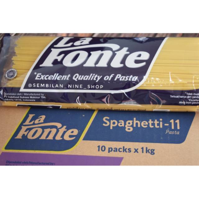 

La Fonte Spaghetti No. 11 Pasta 1 Kg Lafonte spaghetti 11
