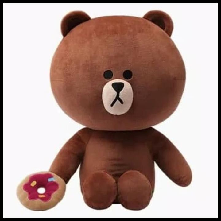 line brown bear plush