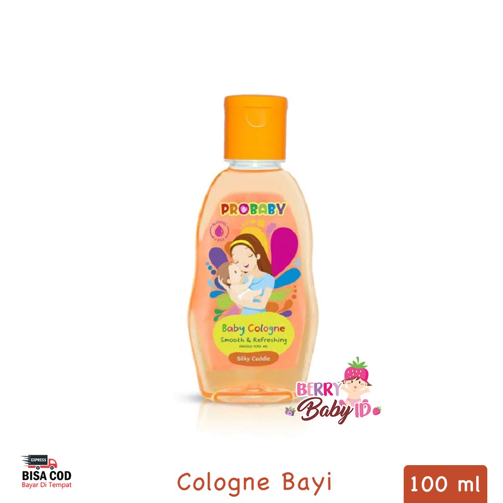 ProBaby Baby Cologne Sweet &amp; Refreshing Cheerful Giggle Silky Cuddle Parfum Bayi Pro Baby 100 ml Berry Mart