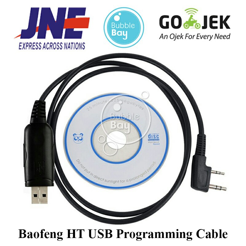 Baofeng HT USB Programming Cable / Kabel Data + CD Driver