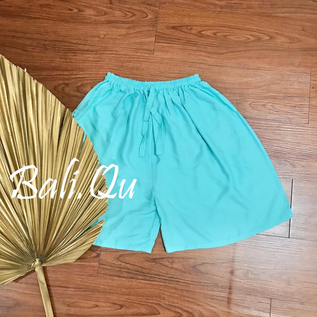 Celana Pendek Polos Jumbo Bali-BIRU PASTEL