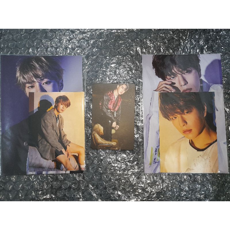 PC changbin in life , postcard yellow wood seungmin & jeongin
