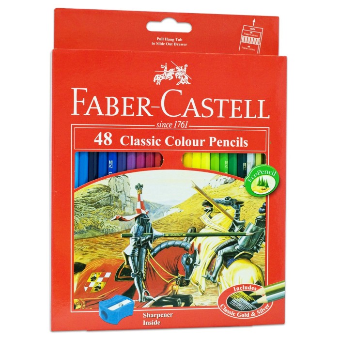 

Bergaransi Color Pencil / Pensil Warna Faber Castell Classic (48 Warna) Hemat