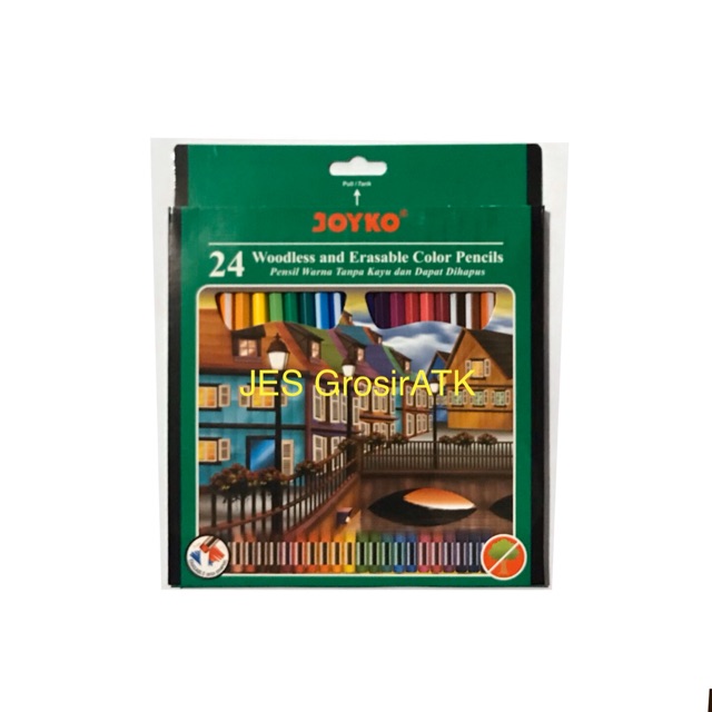 

Pensil Warna Bisa Dihapus 24 Warna / Pensil Warna Joyko CP-115 [set]