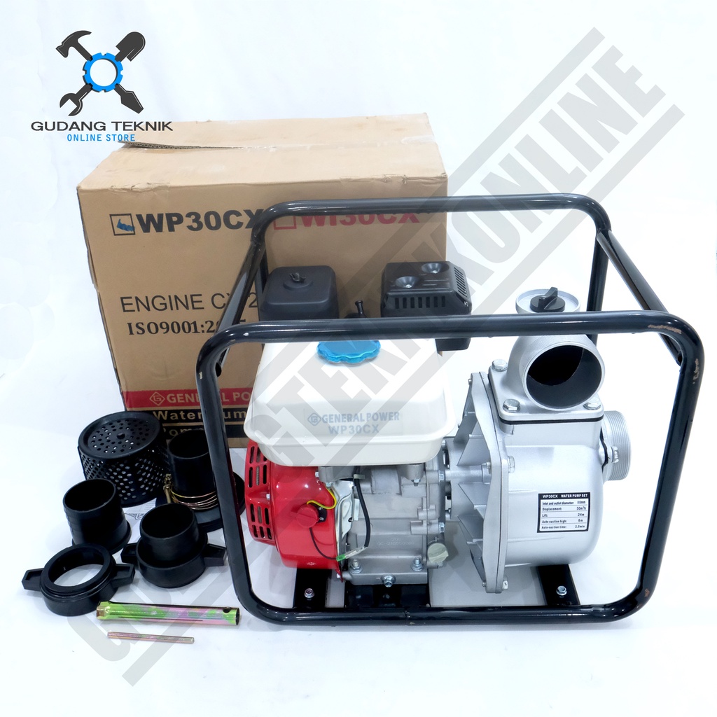 Water Pump 3&quot; 6.5Hp GENERAL WP30CX / Mesin Waterpump Alkon Pompa Air Irigasi Sawah 3 Inch WP 30 CX