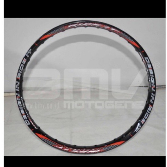 VELG RIDE IT U SHAPE BLACK UKURAN 140 RING 17