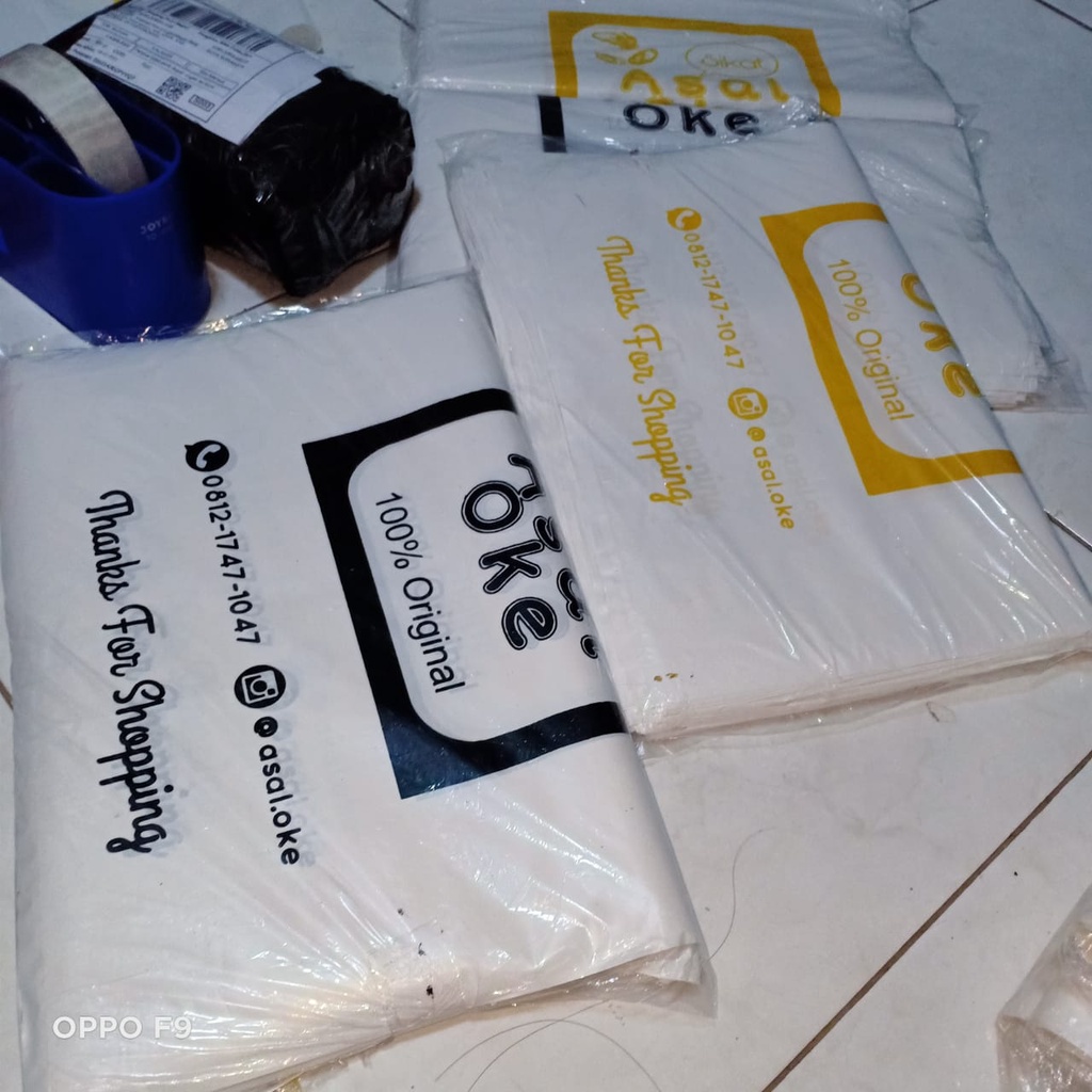 Sablon Plastik packing Jumbo 50x60 sablon plastik olshop sablon packing plastik jumbo