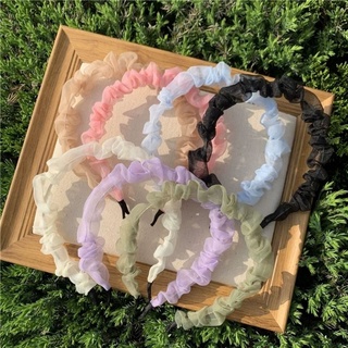 GO!BD773 Bando Scrunchie Korea Serut Headband Bandana Polos Wanita Kain Scrunchie Bahan Sifon Fashion Murah Import