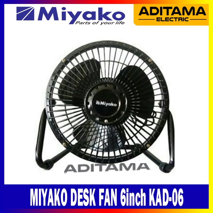 MIYAKO KIPAS ANGIN MEJA 6inch KAD-06/ MIYAKO DESK FAN KAD06 KAD 06