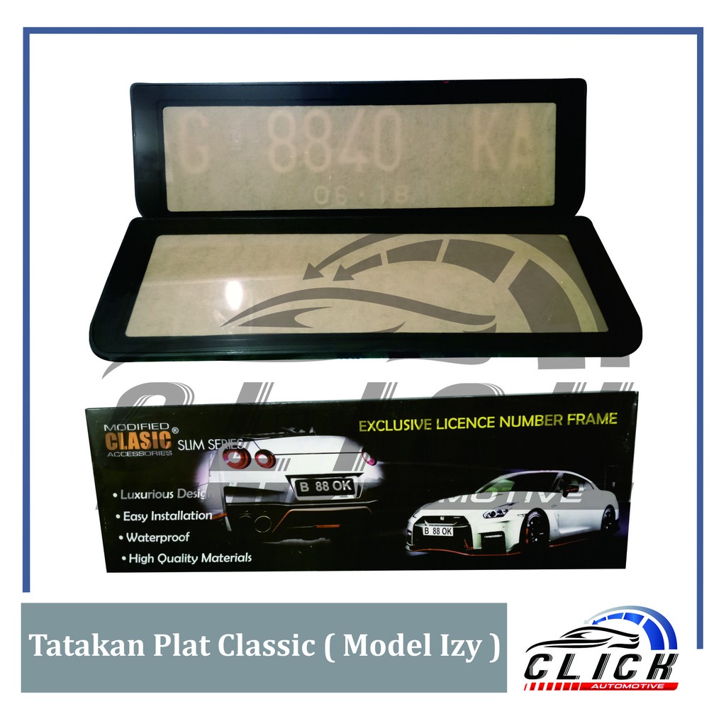 Tatakan Plat Nomer Model Izy/ Dudukan Plat Nomer Slim LED &amp; Non LED CLassic