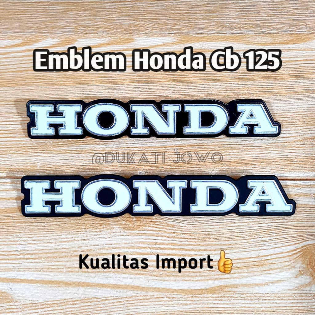 EMBLEM TANGKI HONDA CB 125 SET KANAN KIRI IMPORT